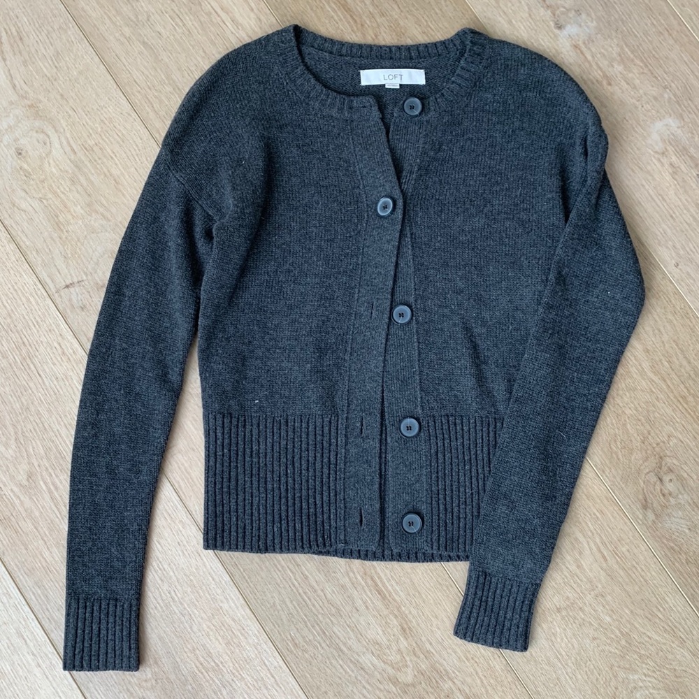 Loft Gray Cardigan